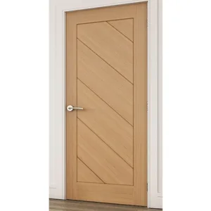Chevron Edge Solid Wooden Door