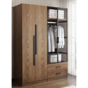 VistaLux Glass Panel Wardrobe